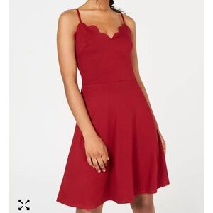Rosie Harlow Scalloped Fit & Flare Dress